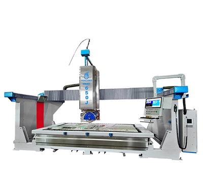 5 Axis Stone CNC Sawjet HKNC-650J HKNC650J 五軸（zhóu）數控（kòng）橋切機水（shuǐ）刀一體機